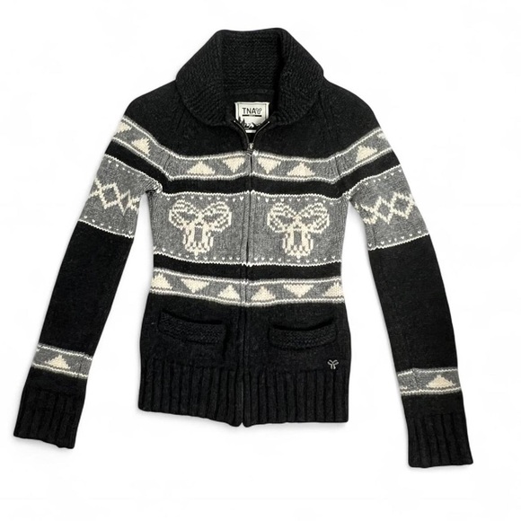 TNA Sea to Sky lambswool cardigan sweater NWOT size MEDIUM - Picture 1 of 7